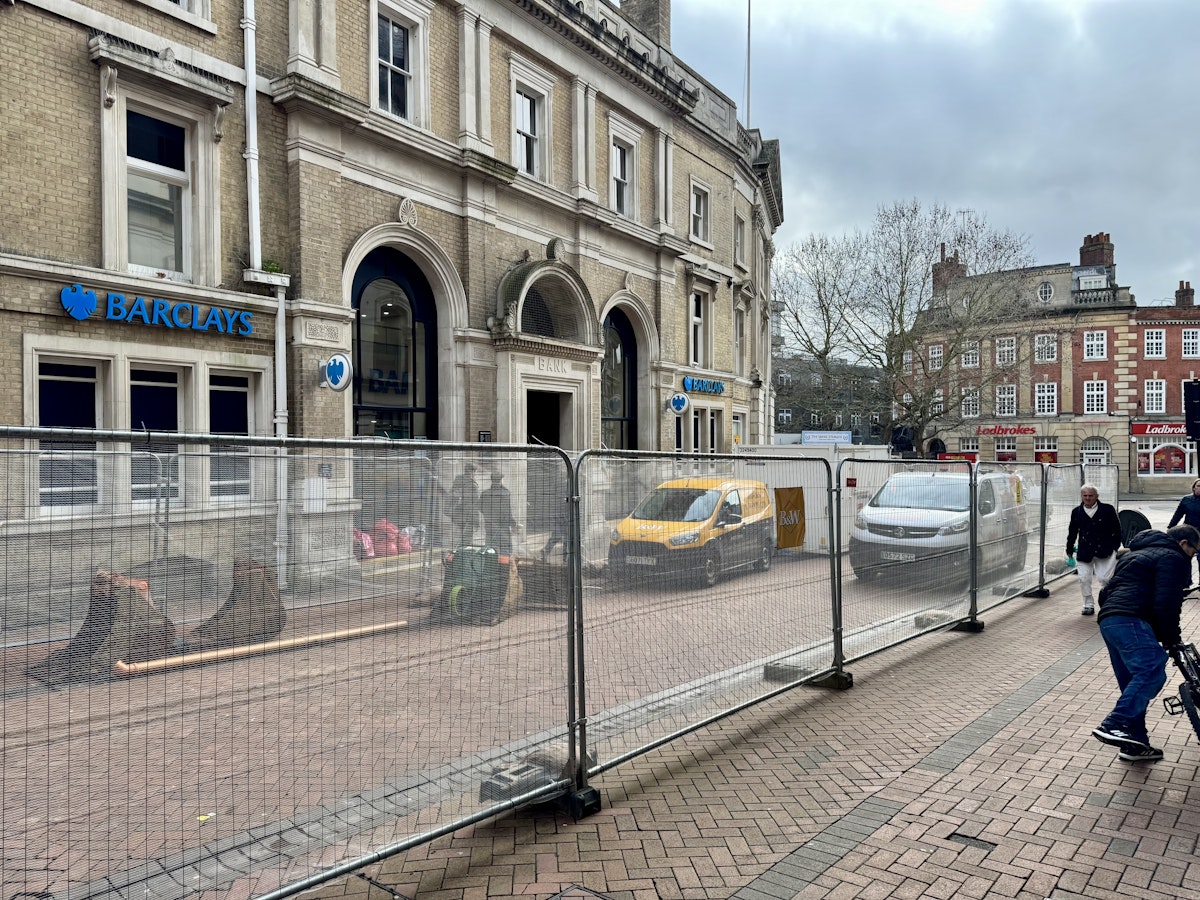 Works in Ipswich Town Centre for Greening project